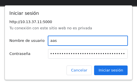 Authenticated with aas:<F4 flag> as the password