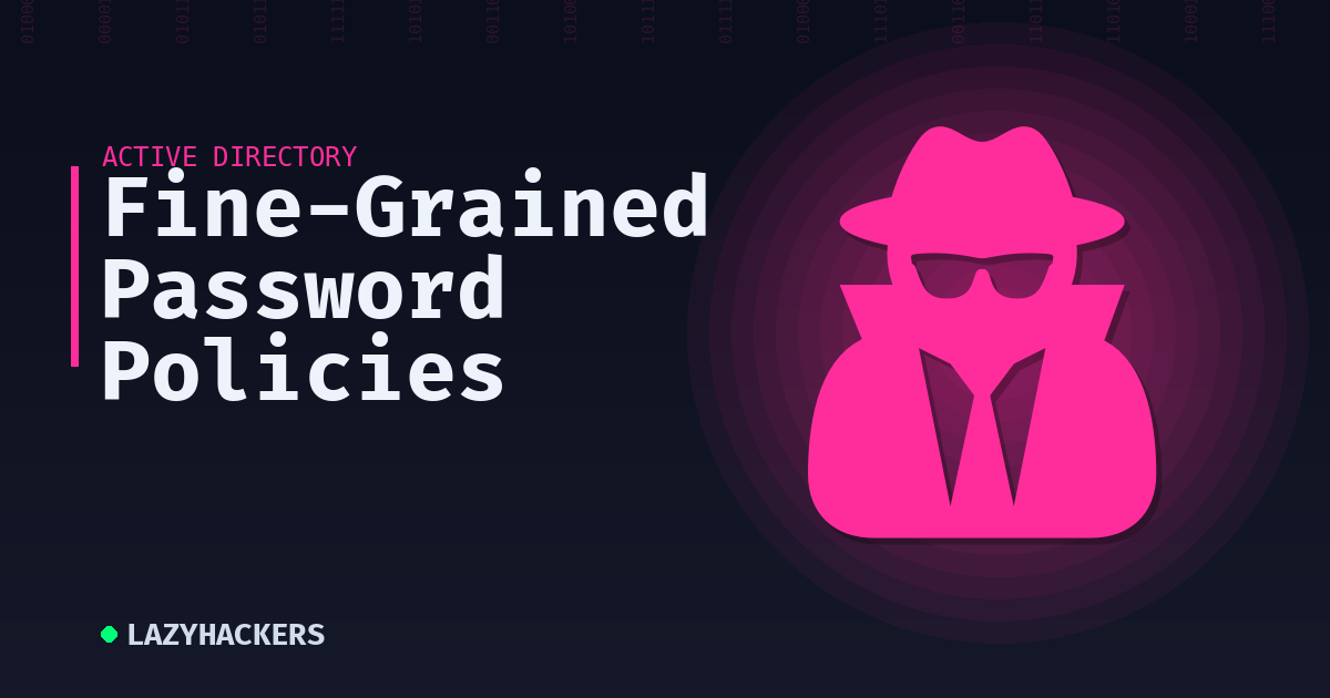 Fine-Grained Password Policies