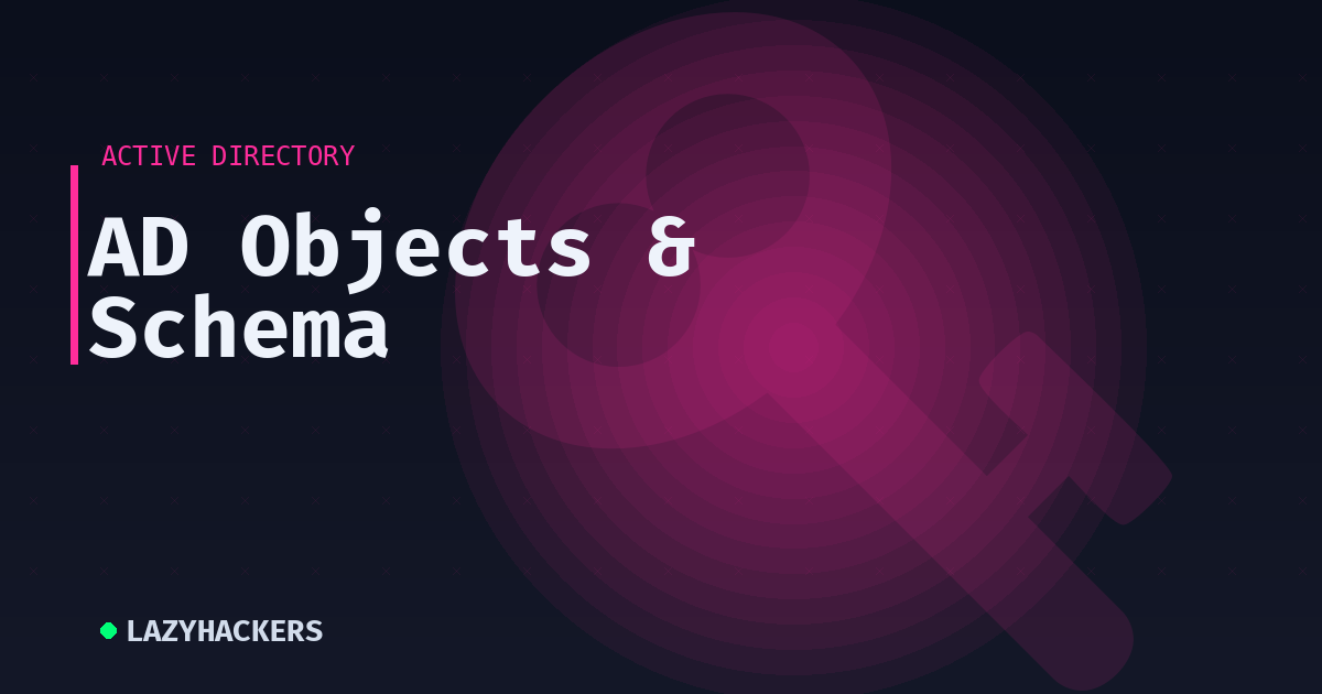 AD Objects & Schema