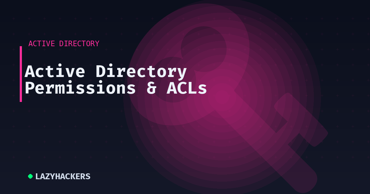 Active Directory Permissions & ACLs