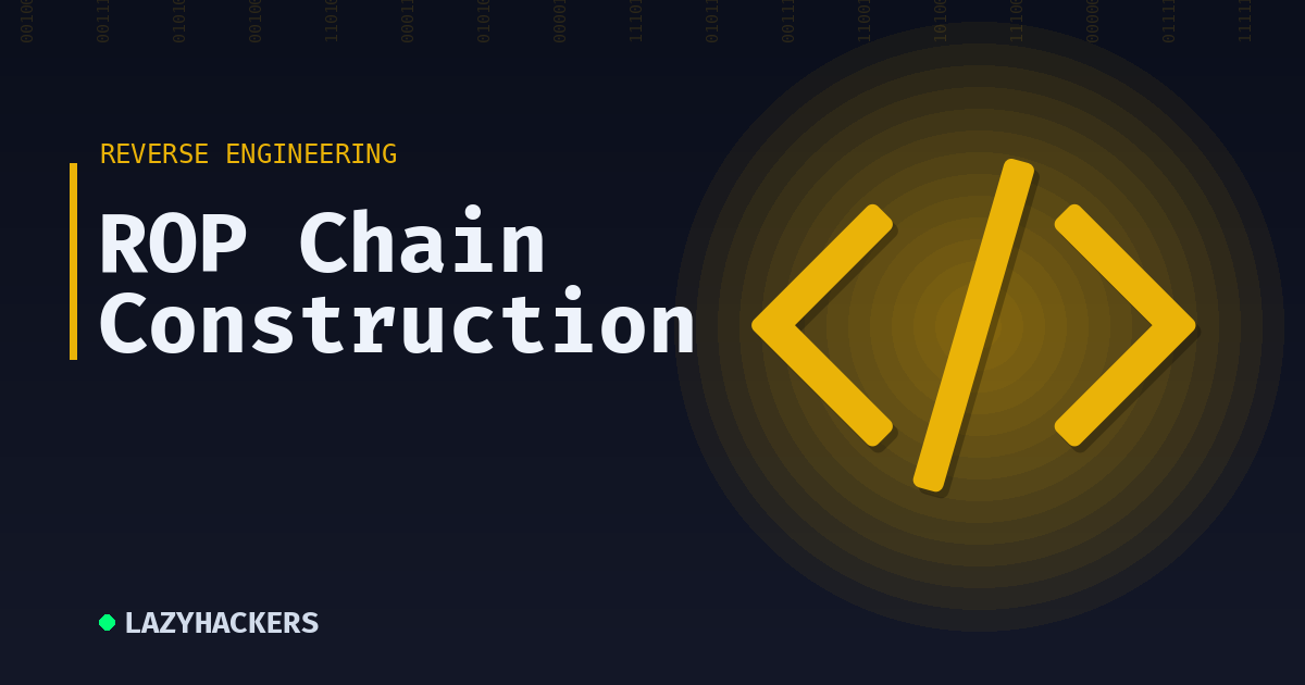 ROP Chain Construction