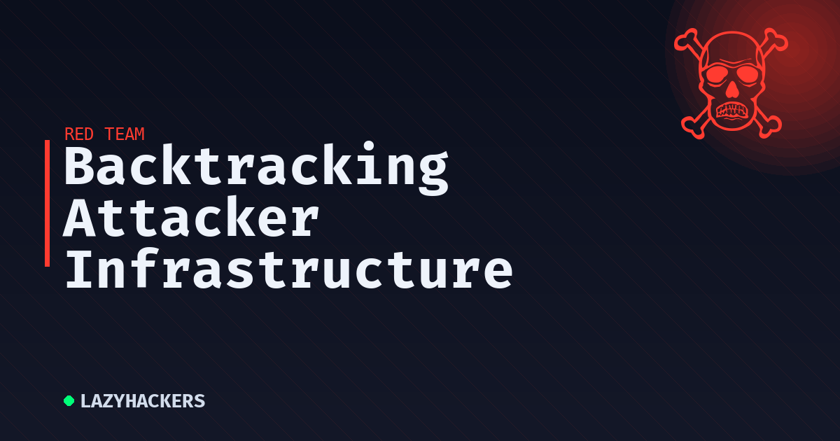 Backtracking Attacker Infrastructure
