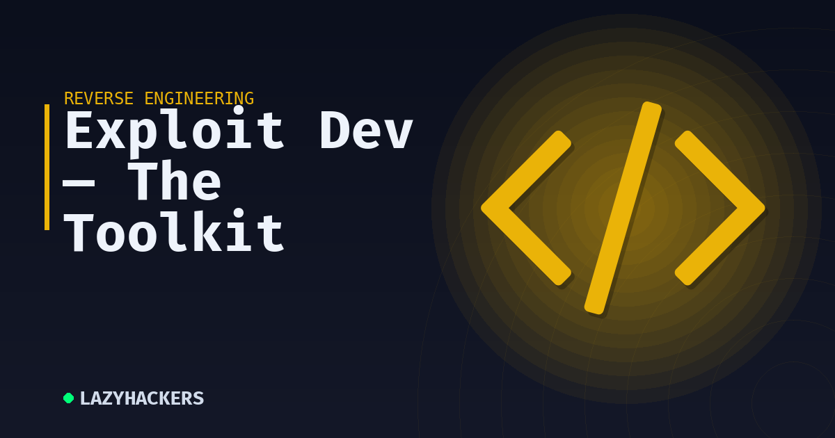 Exploit Dev — The Toolkit