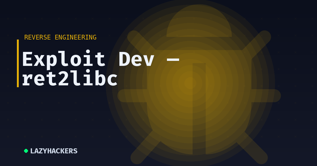 Exploit Dev — ret2libc