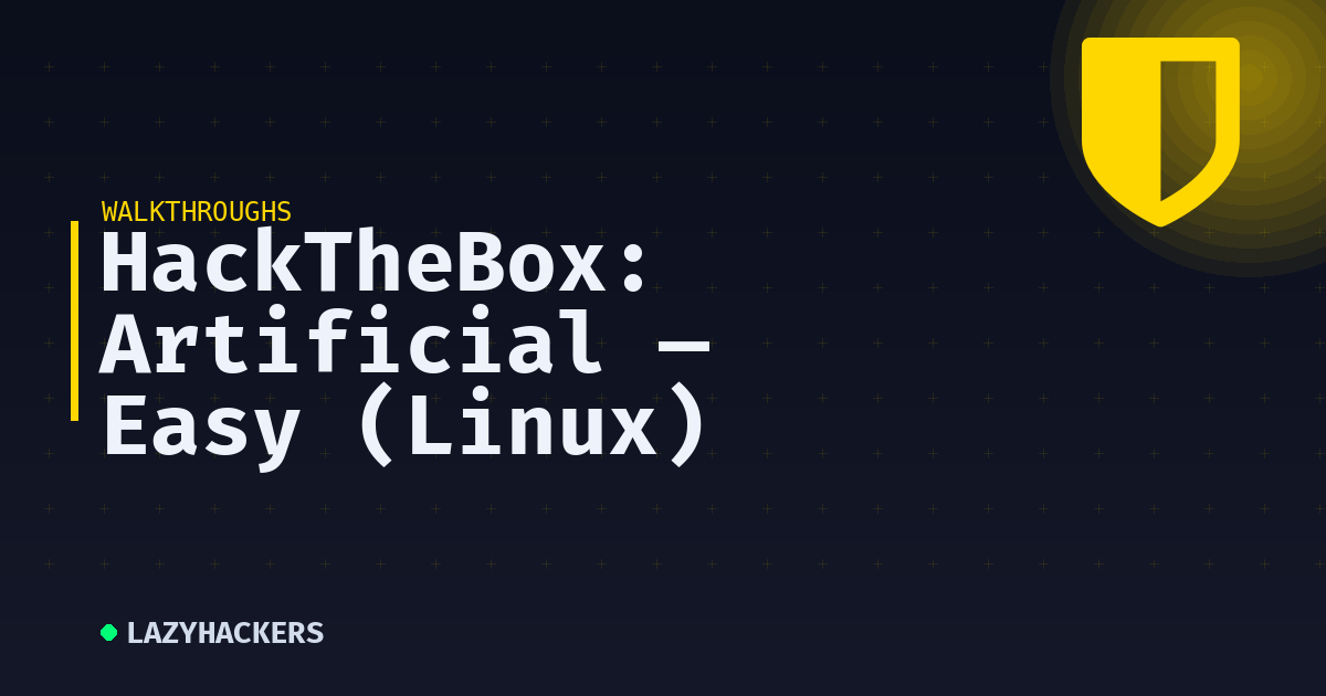 HackTheBox: Artificial — Easy (Linux)