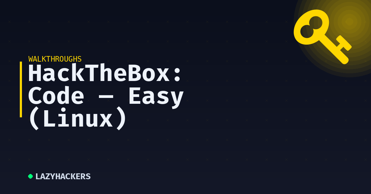 HackTheBox: Code — Easy (Linux)
