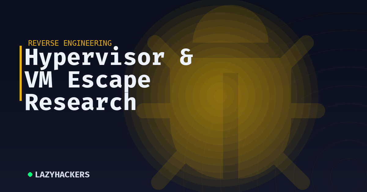 Hypervisor & VM Escape Research