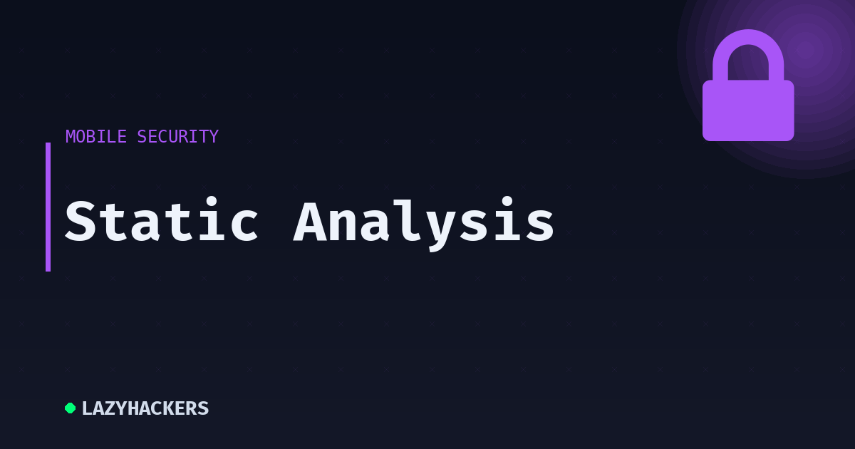 Static Analysis
