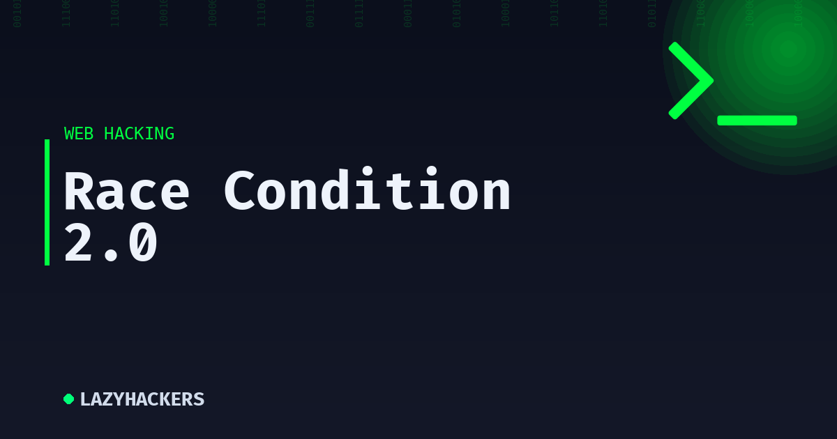 Race Condition 2.0