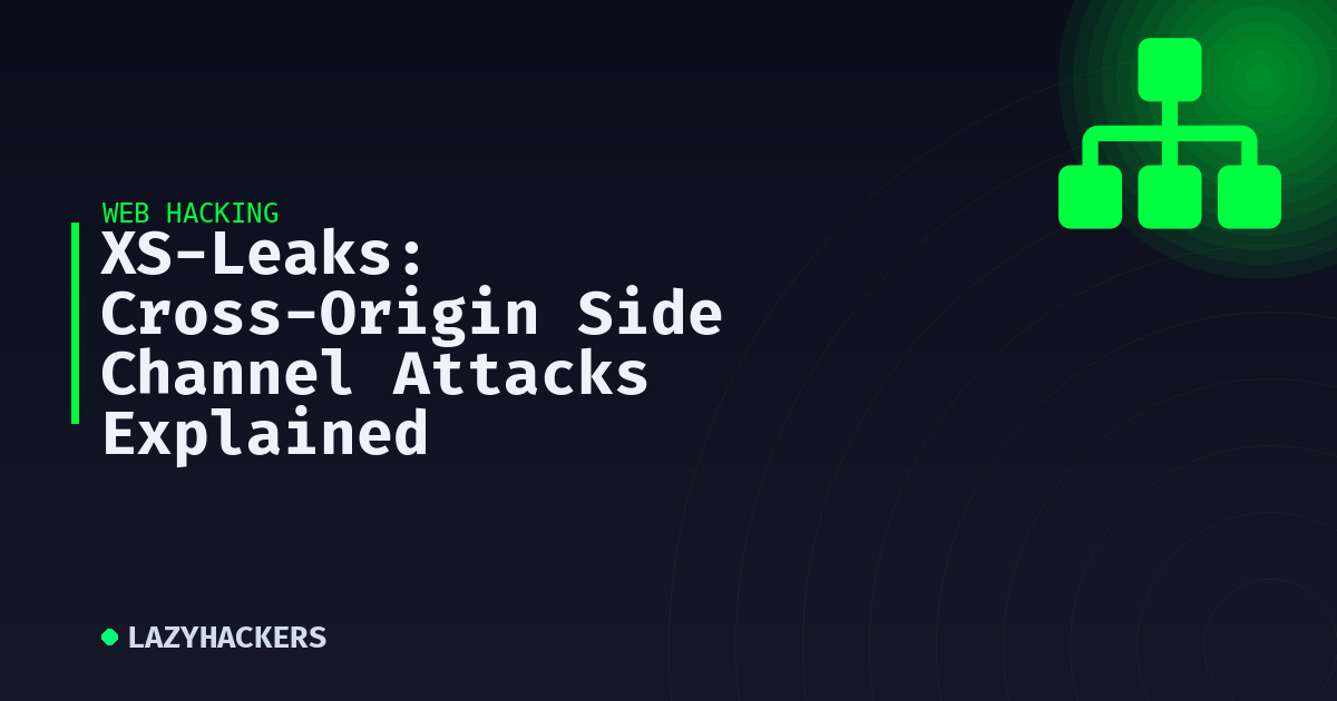 XS-Leaks: Cross-Origin Side Channel Attacks Explained