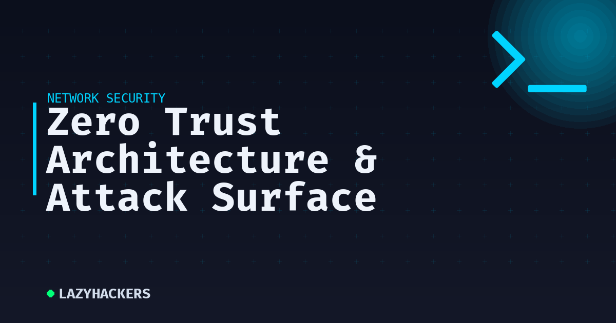 Zero Trust Architecture & Attack Surface