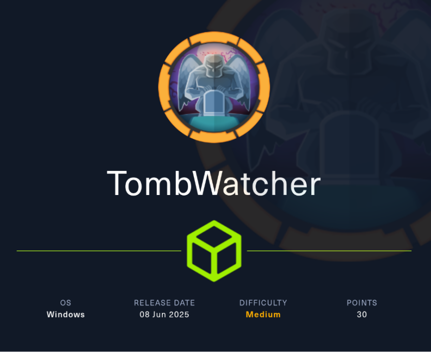 TombWatcher HTB Writeup | HacktheBox | Season 8