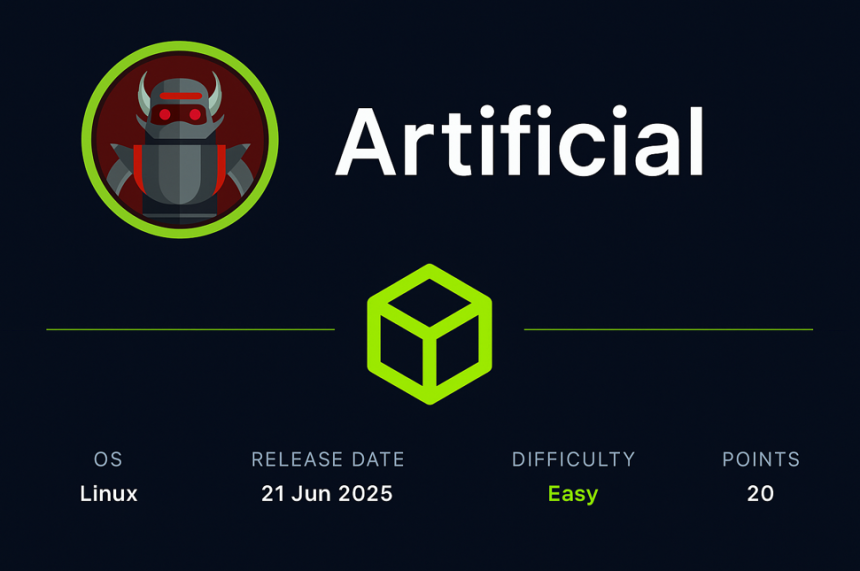 Unleashing the Magic: Predicting HackTheBox Season 8 Week 6 - Artificial (Easy Linux Challenge) htb-writeup